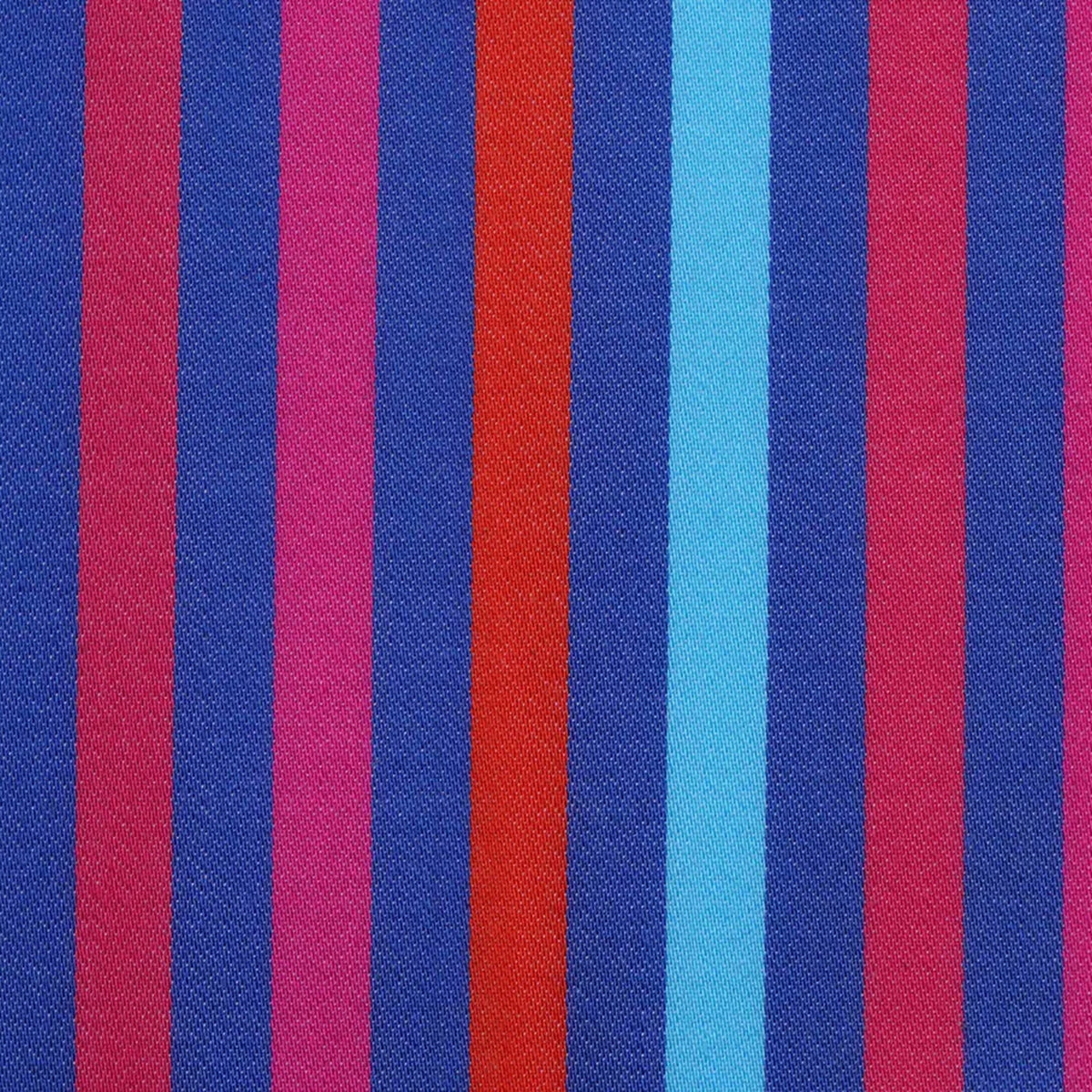 Blue, Orange, Red & Pink Multi Stripe Cotton Shirting
