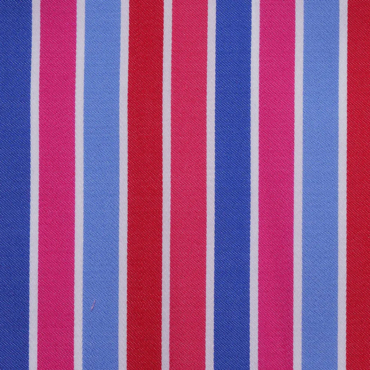 Blue, Pink, Red & White Multi Stripe Cotton Shirting