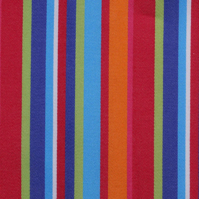 Blue, Red, Orange, Pink & Green Multi Stripe Cotton Shirting