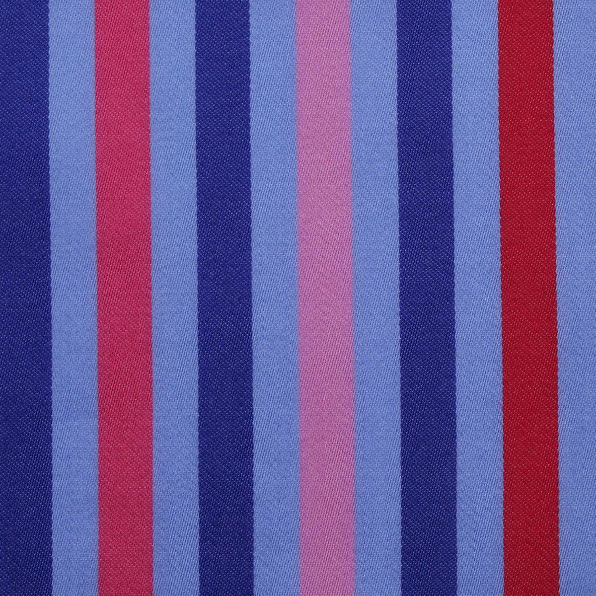 Blue, Red & Pink Multi Stripe Cotton Shirting