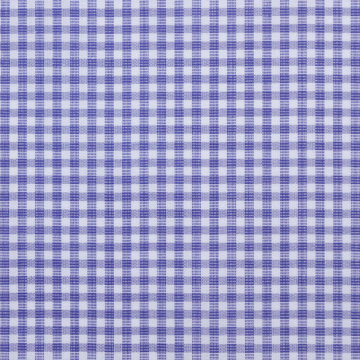 Blue & White Check Cotton Shirting