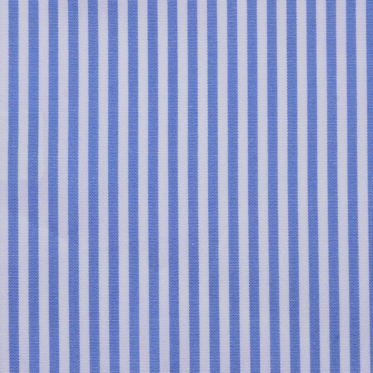 Blue and White Bengal Stripe Cotton Shirting