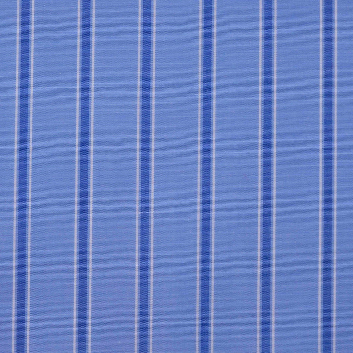 Blue with Dark Blue Stripe Cotton Shirting