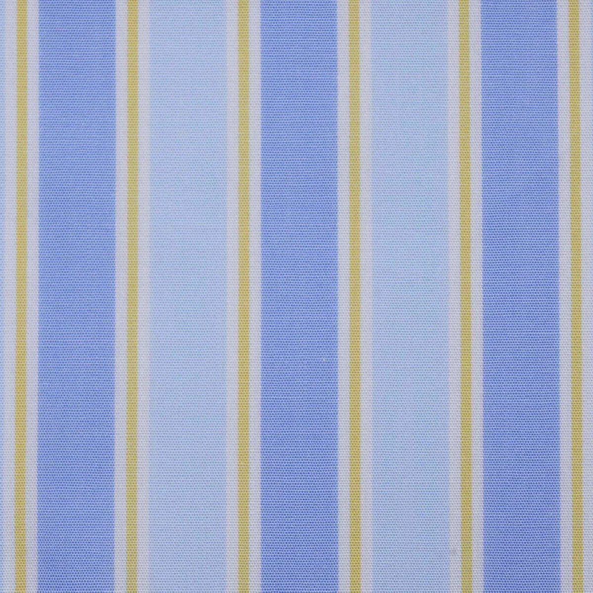 Blue with Yellow Stripe Cotton Shirting