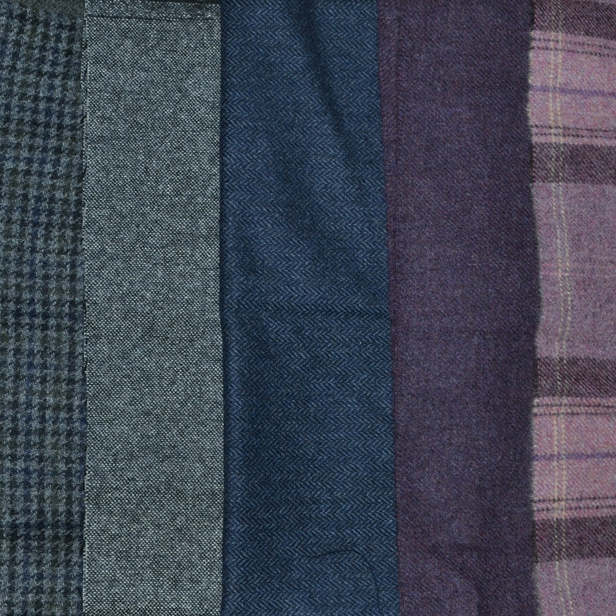 British All Wool Tweed Scraps/Offcuts - Bunch 4