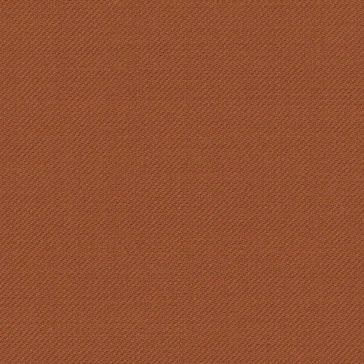 Burnt Orange Plain Twill Super 100's Summer Serge All Wool Suiting By Holland & Sherry
