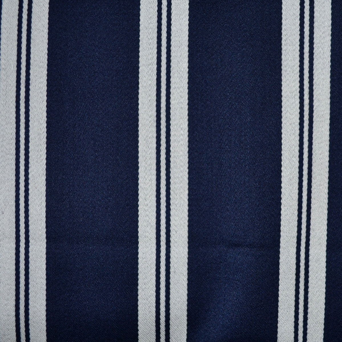 Navy Blue with White Fancy Stripe Blazer Stripe Jacketing