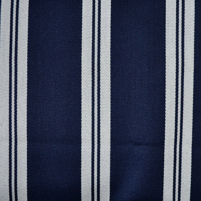 Navy Blue with White Fancy Stripe Blazer Stripe Jacketing