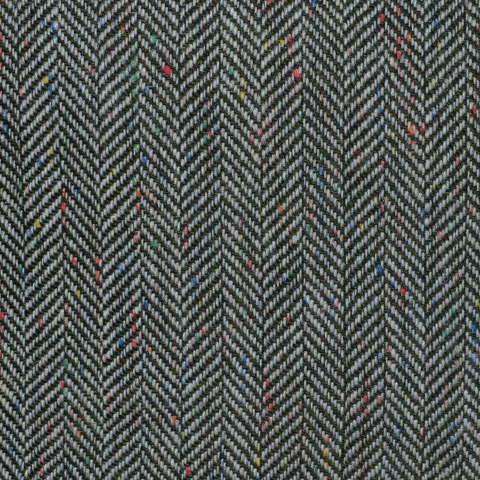 Grey/Brown Herringbone All Wool Irish Donegal Twist Suiting - 1.70 Metres