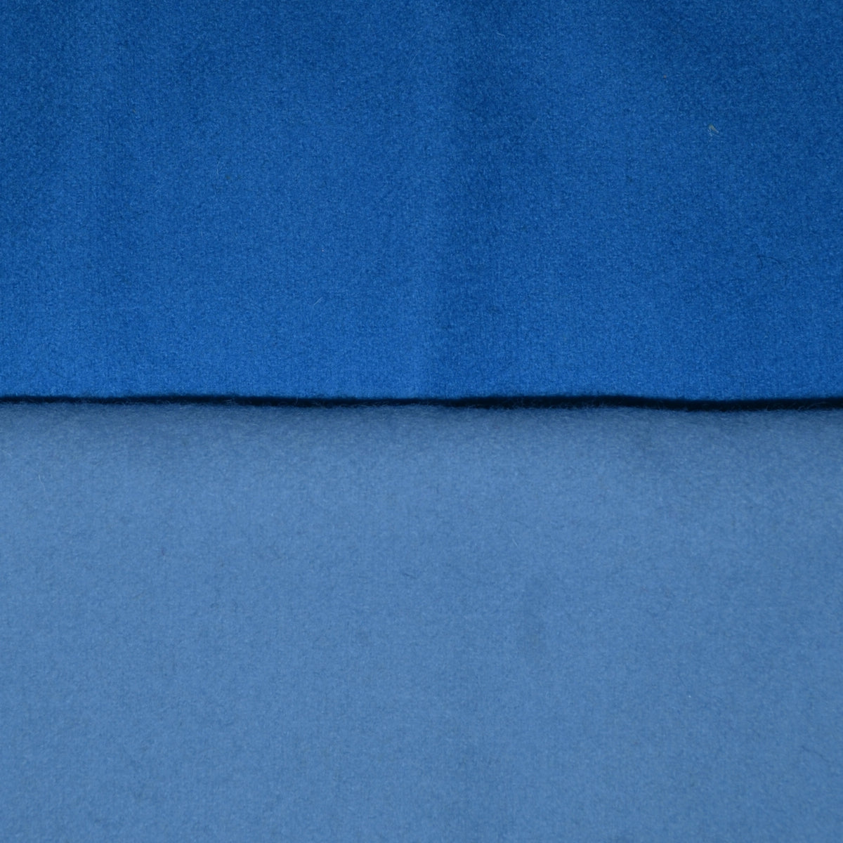 British All Wool Melton Scraps/Offcuts - Light Blue and Bright Blue