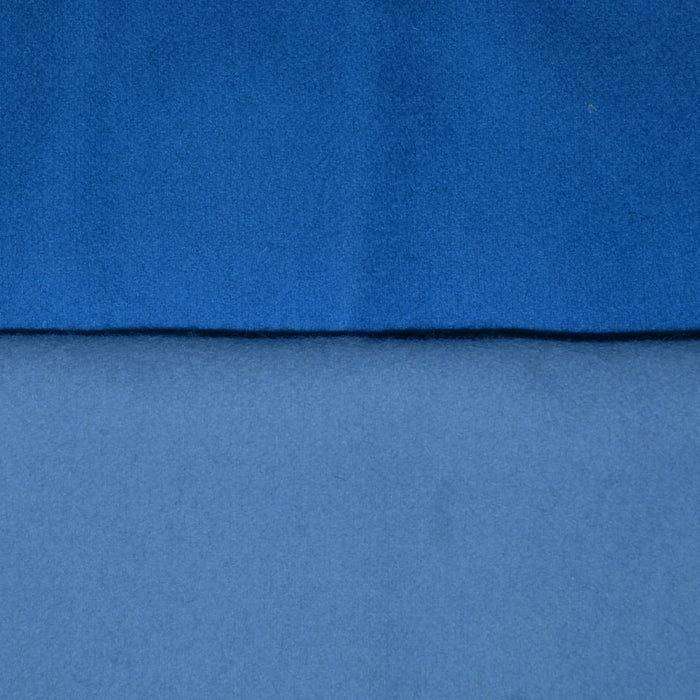 British All Wool Melton Scraps/Offcuts - Light Blue and Bright Blue