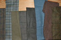 British All Wool Tweed Scraps/Offcuts - Bunch 3
