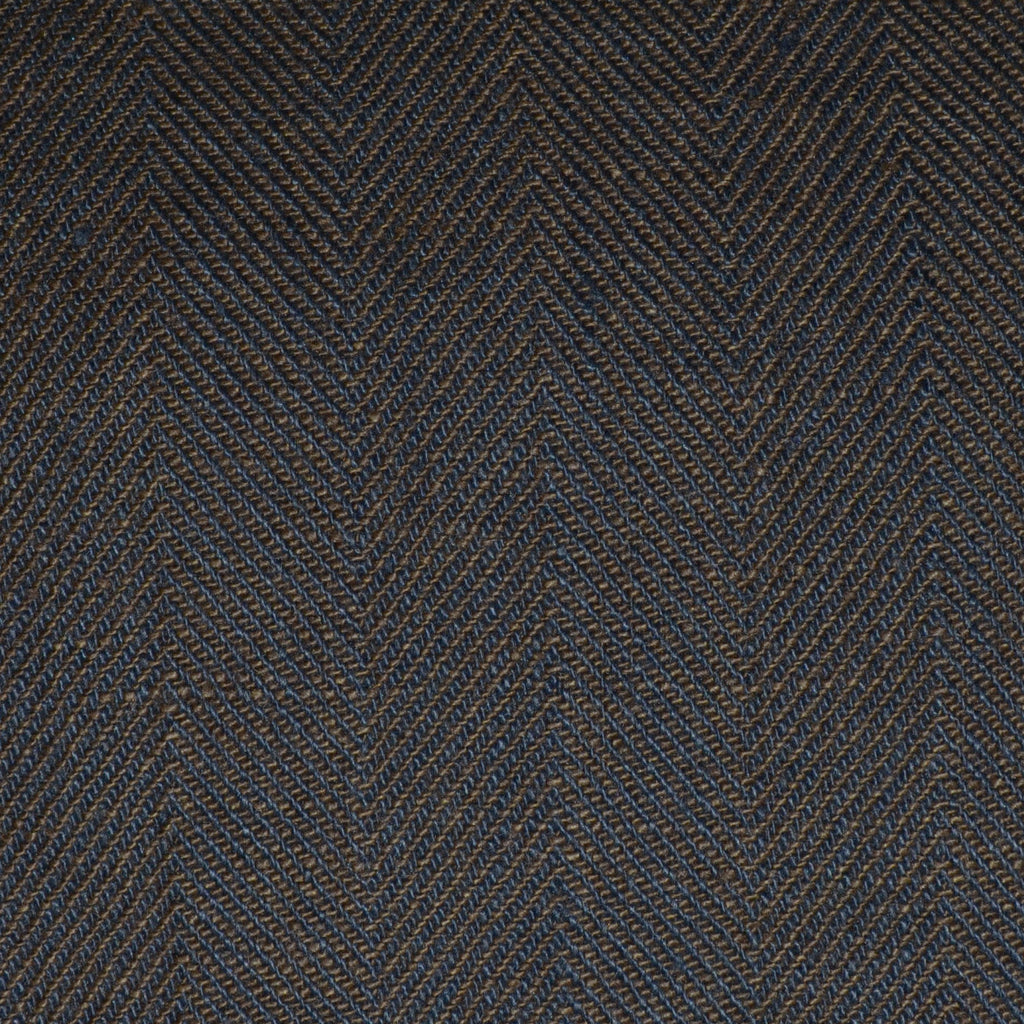 Dark Brown Soft Washed Herringbone Linen - 50 cms