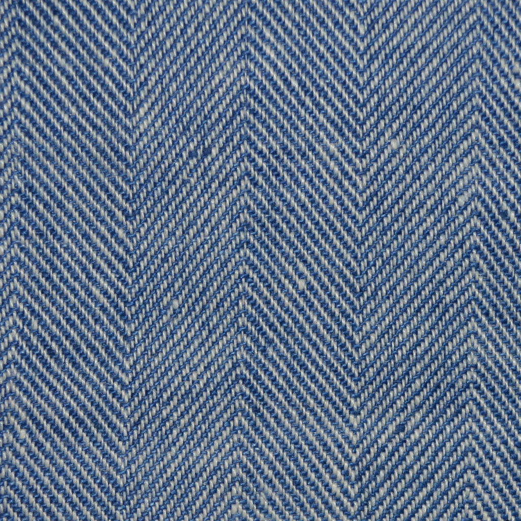Light Blue Soft Washed Herringbone Linen - 50 cms