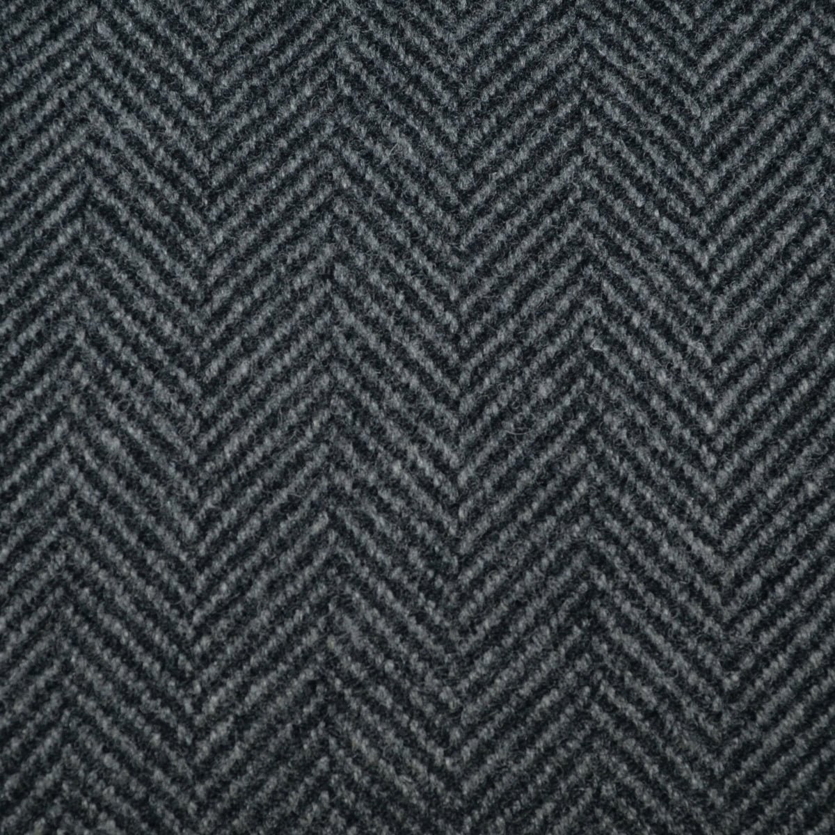 Dark Grey Herringbone Shetland Tweed - 2.00 Metres