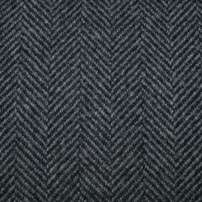 Dark Grey Herringbone Shetland Tweed - 2.00 Metres