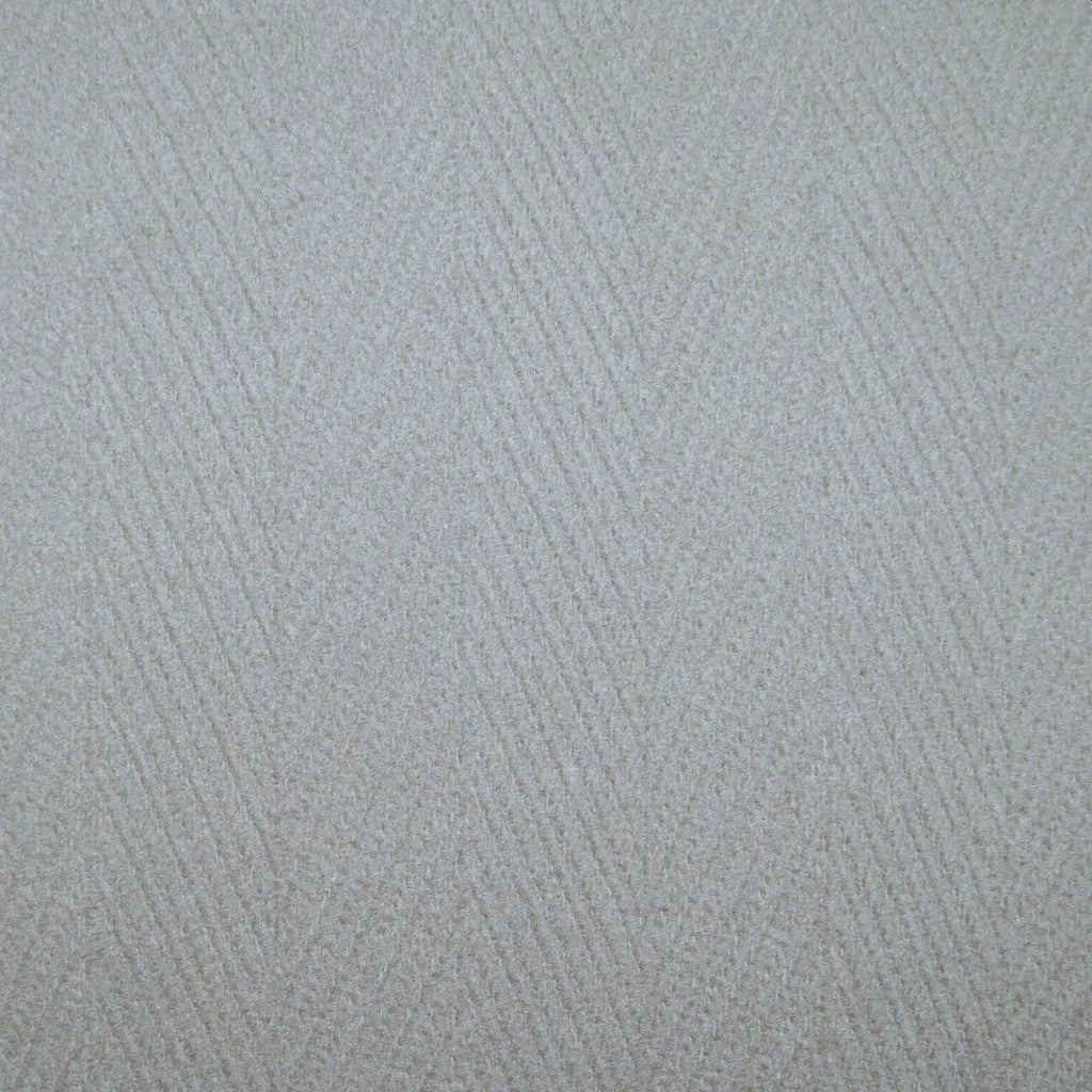 Light Grey Wide Herringbone Wool Blend Heavy Duffle Coating