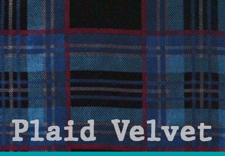 Tartan velvet cloths by Yorkshire Fabric Limited