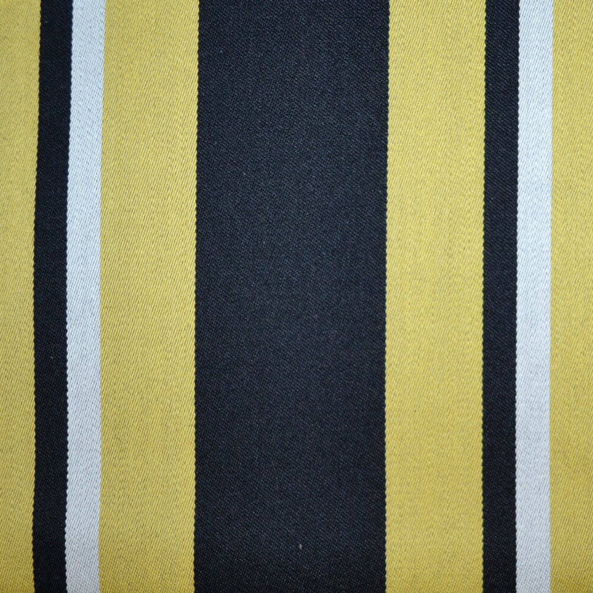 Yellow with Black and While Triple Stripe Blazer Stripe Jacketing - 1.40 Metres