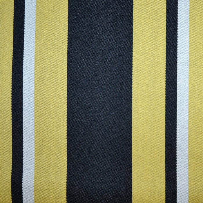 Yellow with Black and While Triple Stripe Blazer Stripe Jacketing - 1.40 Metres