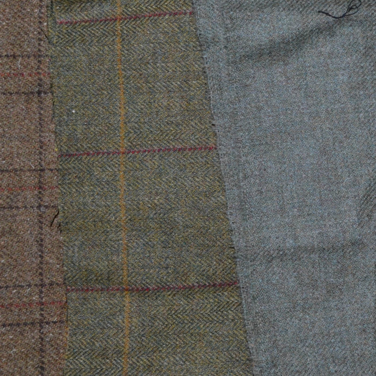 British All Wool Tweed Scraps/Offcuts - Bunch 7
