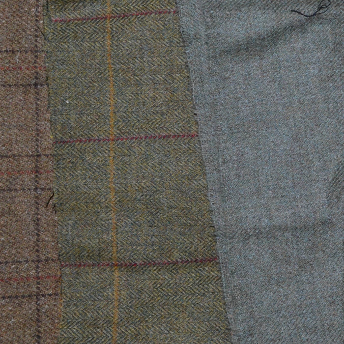 British All Wool Tweed Scraps/Offcuts - Bunch 7