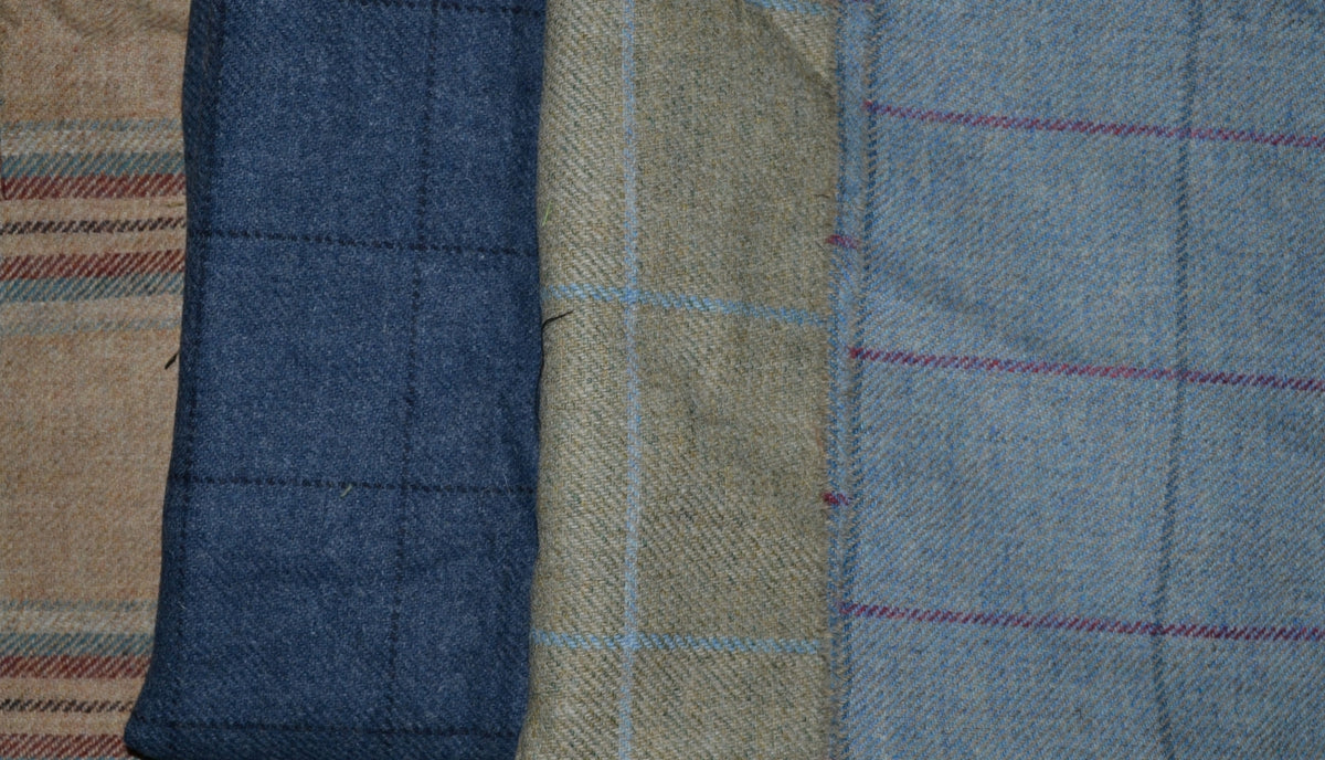 British All Wool Tweed Scraps/Offcuts - Bunch 8
