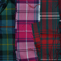 British All Wool Tartan Scraps/Offcuts - Bunch 10