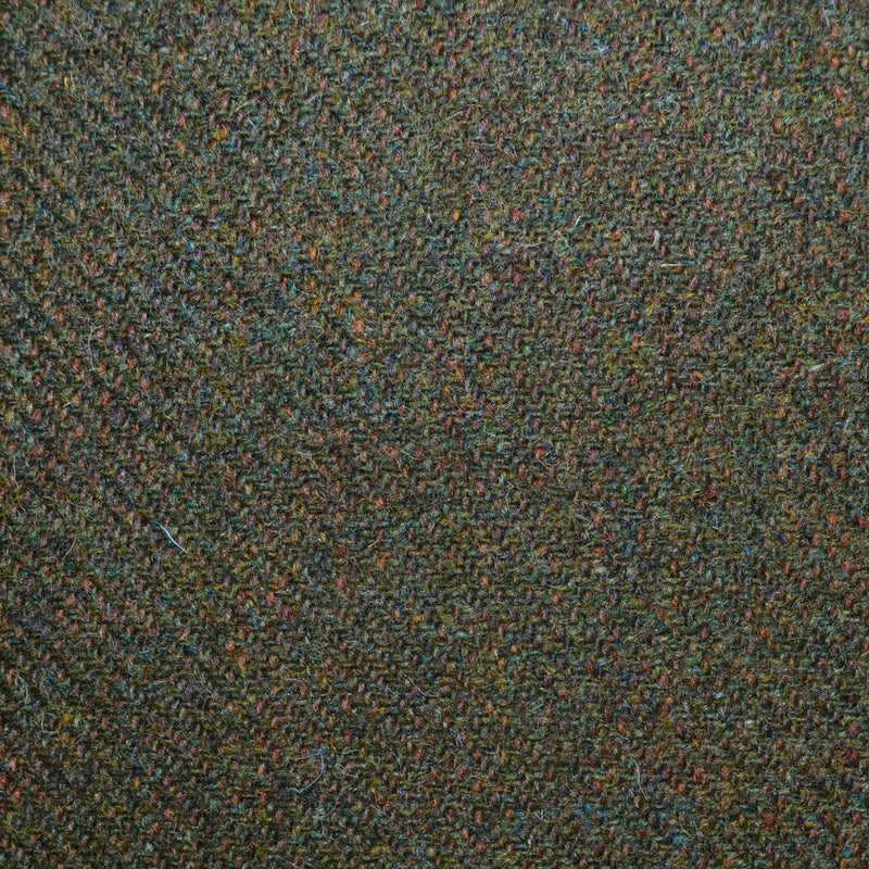 Brown and Moss Green Marl Shetland Tweed - 2.20 Metres