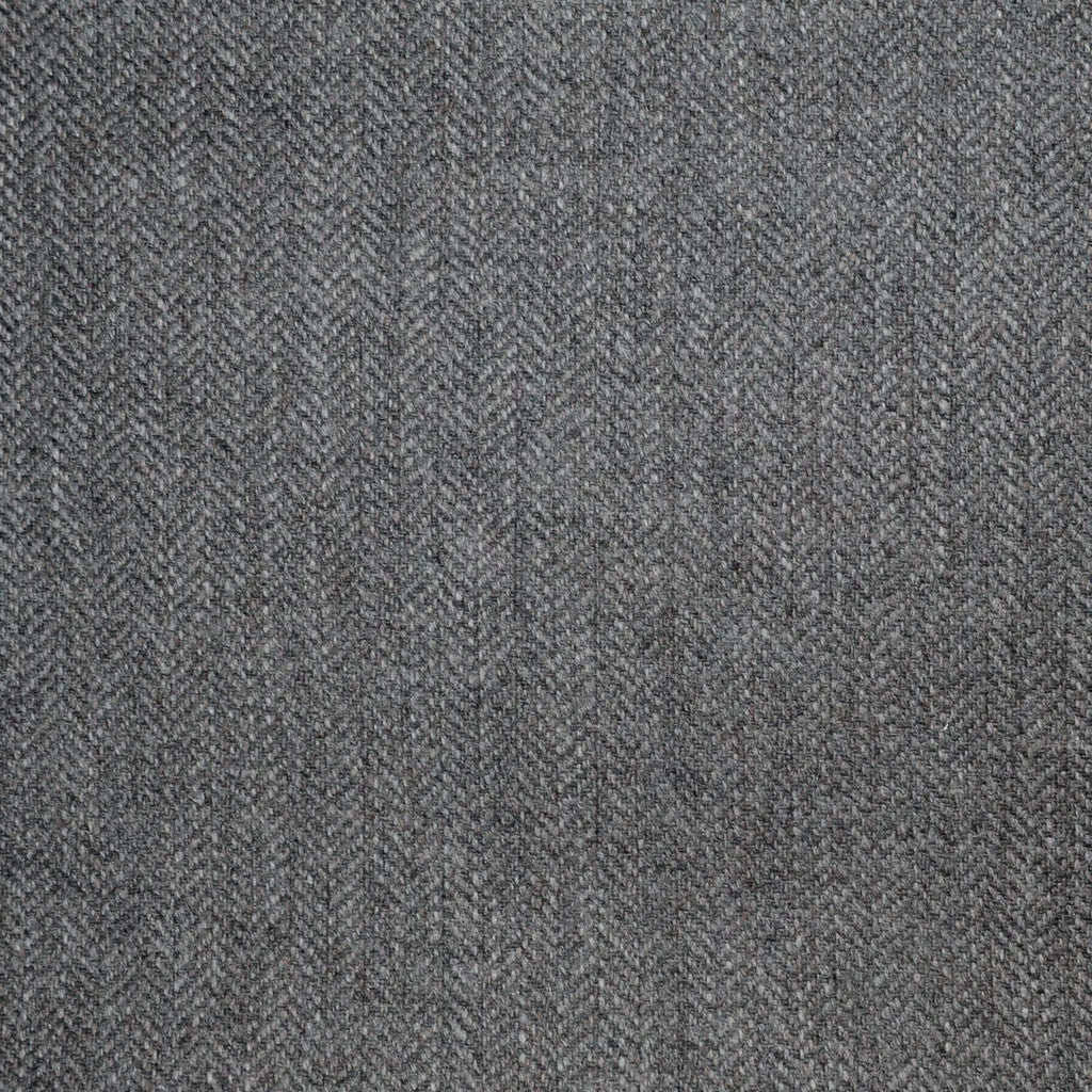 Medium Grey Herringbone Saxony Twist Tweed - 2.00 Metres