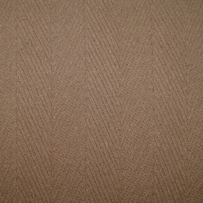 Camel Wide Herringbone Wool Blend Heavy Duffle Coating