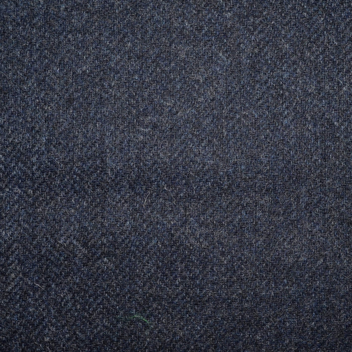 Dark Blue/Dark Grey Herringbone Shetland Tweed - 1.25 Metres