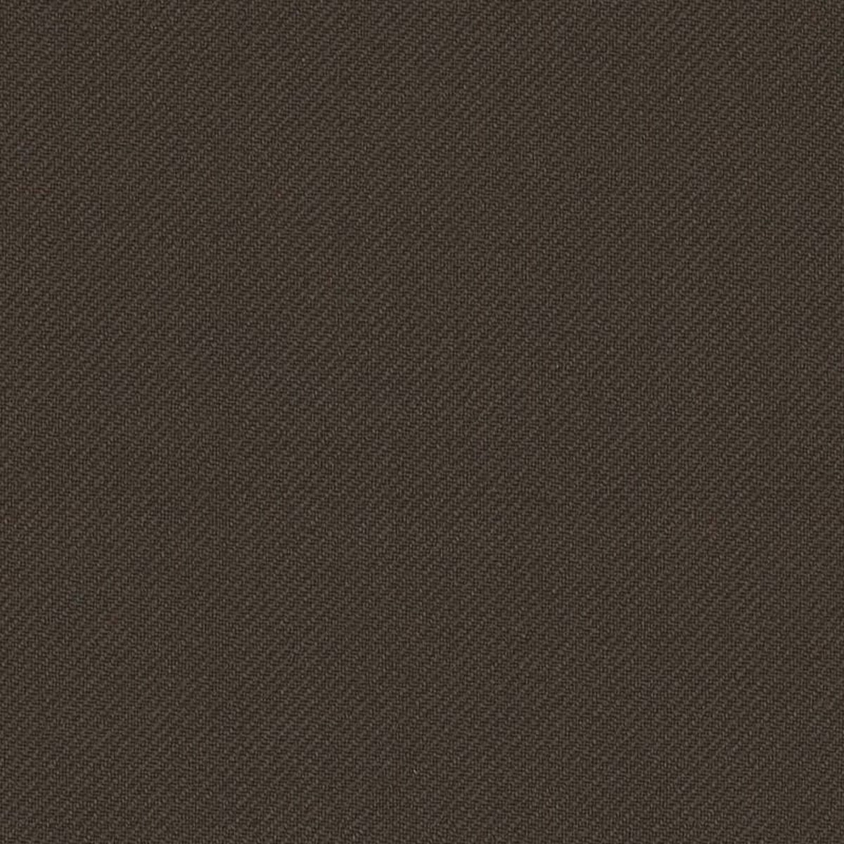 Dark Brown Plain Twill Super 100's Summer Serge All Wool Suiting By Holland & Sherry
