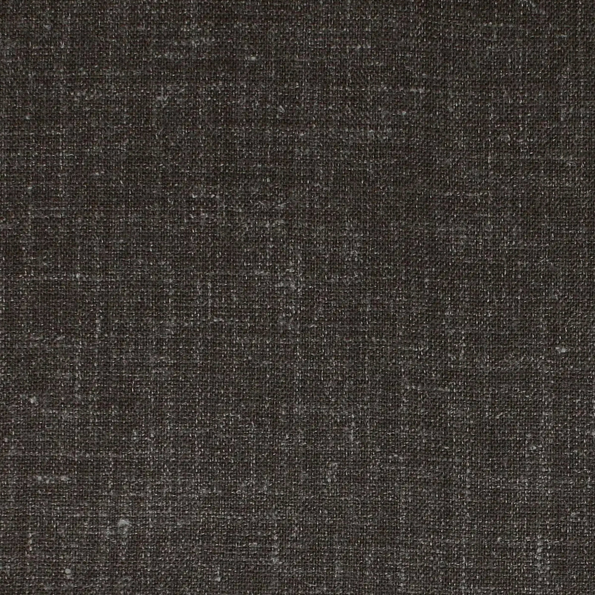 Dark Brown Plain Weave Wool and Linen Suiting