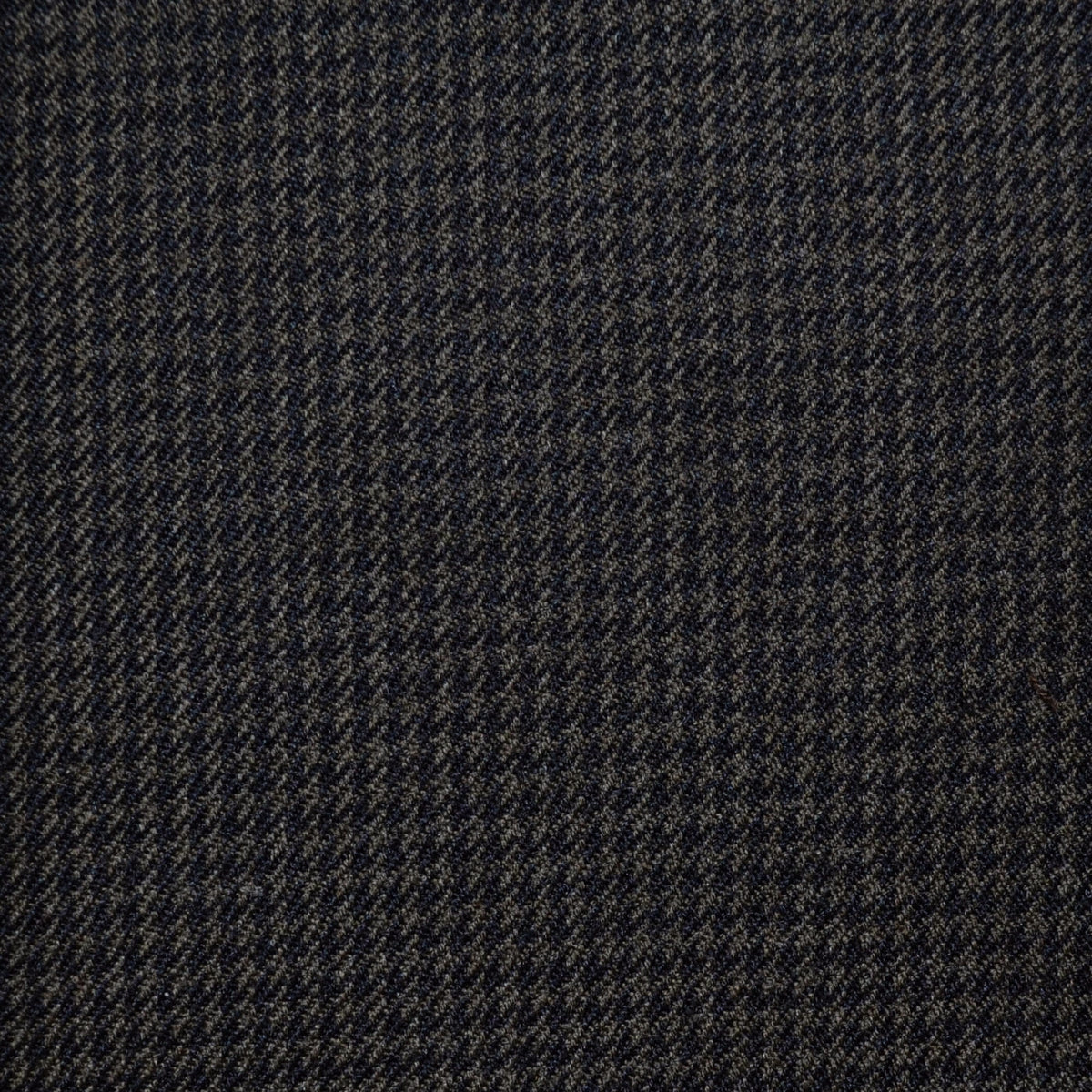 Dark Brown Small Dogtooth Check Super 100's All Wool Suiting By Holland & Sherry