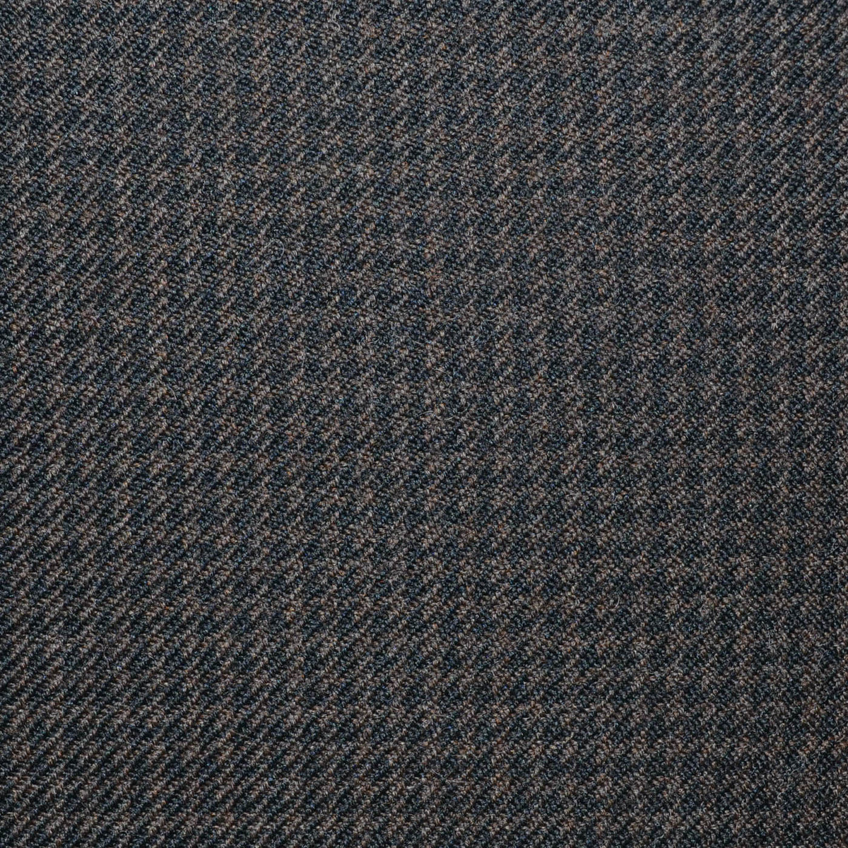 Dark Brown and Black Small Dogtooth Check All Wool Super 100's Suiting
