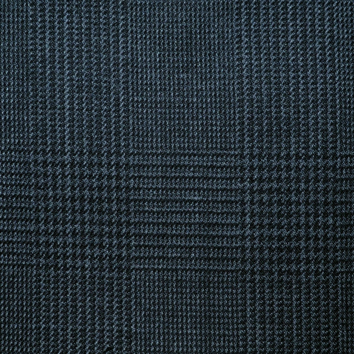 Dark Grey Glen Check Super 100's All Wool Suiting By Holland & Sherry
