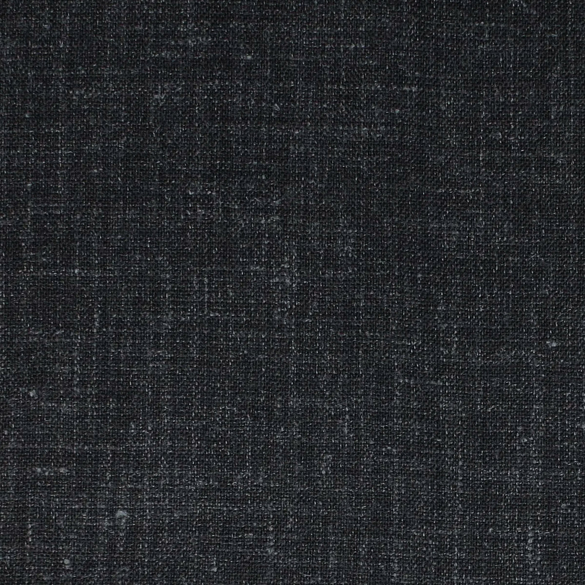 Dark Grey Plain Weave Wool and Linen Suiting