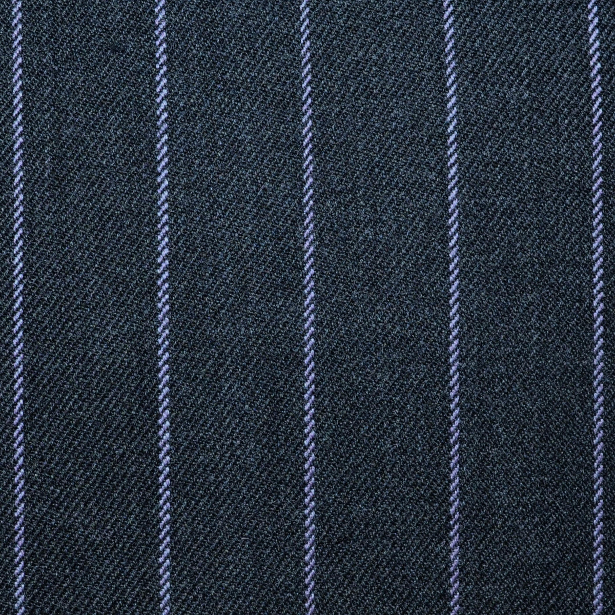 Dark Grey with Lilac Chalk Stripe Super 100's All Wool Suiting By Holland & Sherry