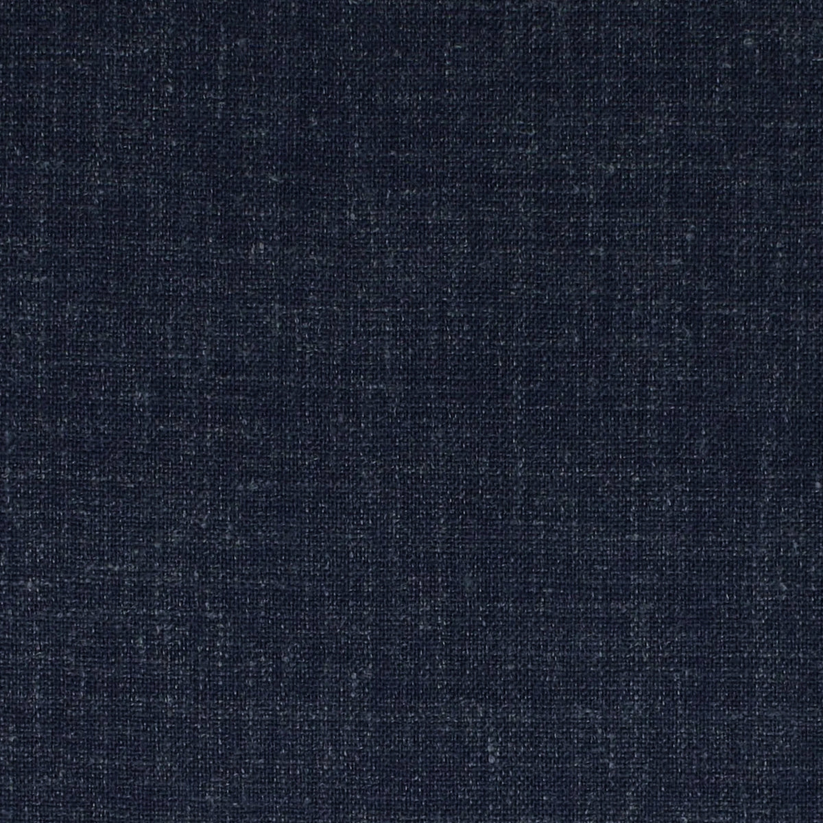 Dark Navy Plain Weave Wool and Linen Suiting