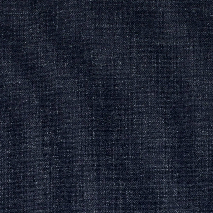 Dark Navy Plain Weave Wool and Linen Suiting