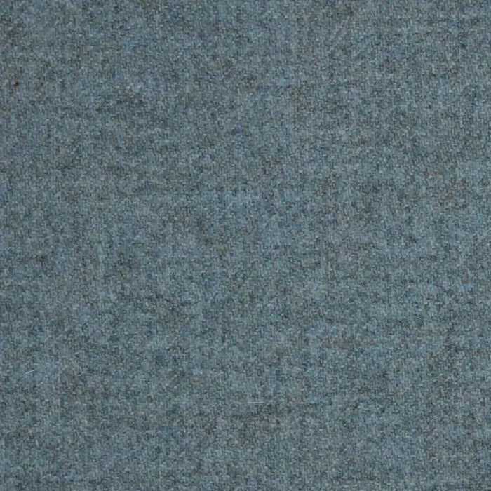 Duck Egg Blue with Silver Grey Plain Twill Check All Wool Tweed