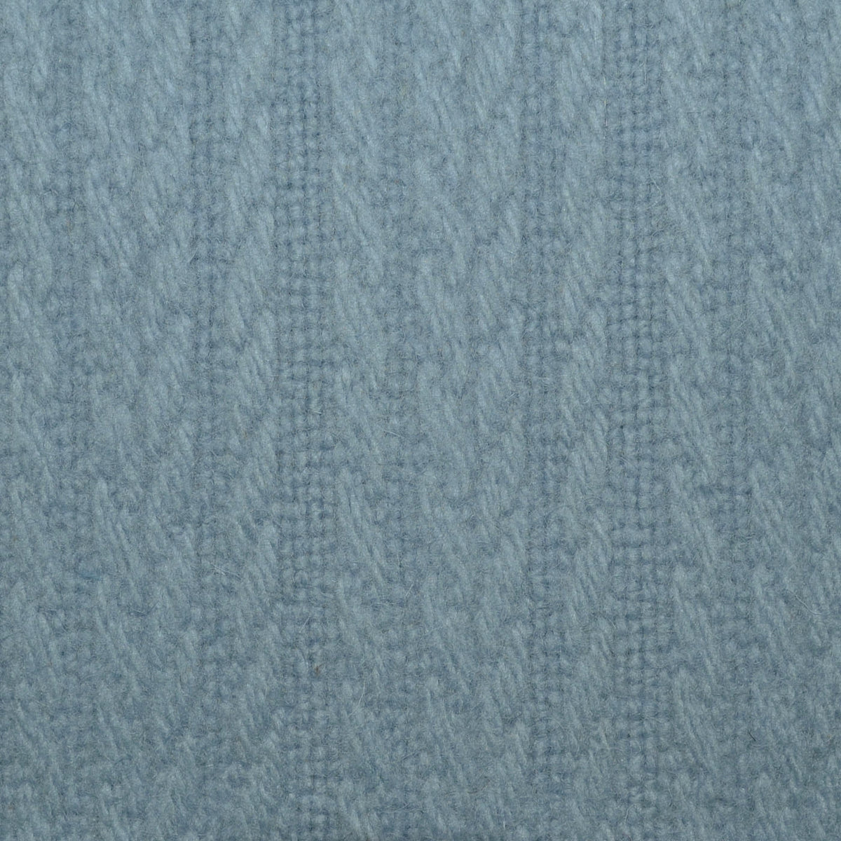 Dusky Blue All Wool Wool Cable Knit Jacketing