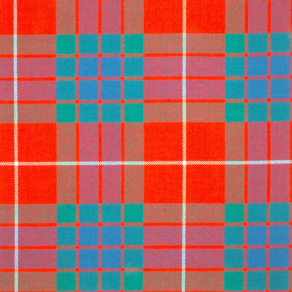 Fraser Red Ancient All Wool Light Weight Tartan