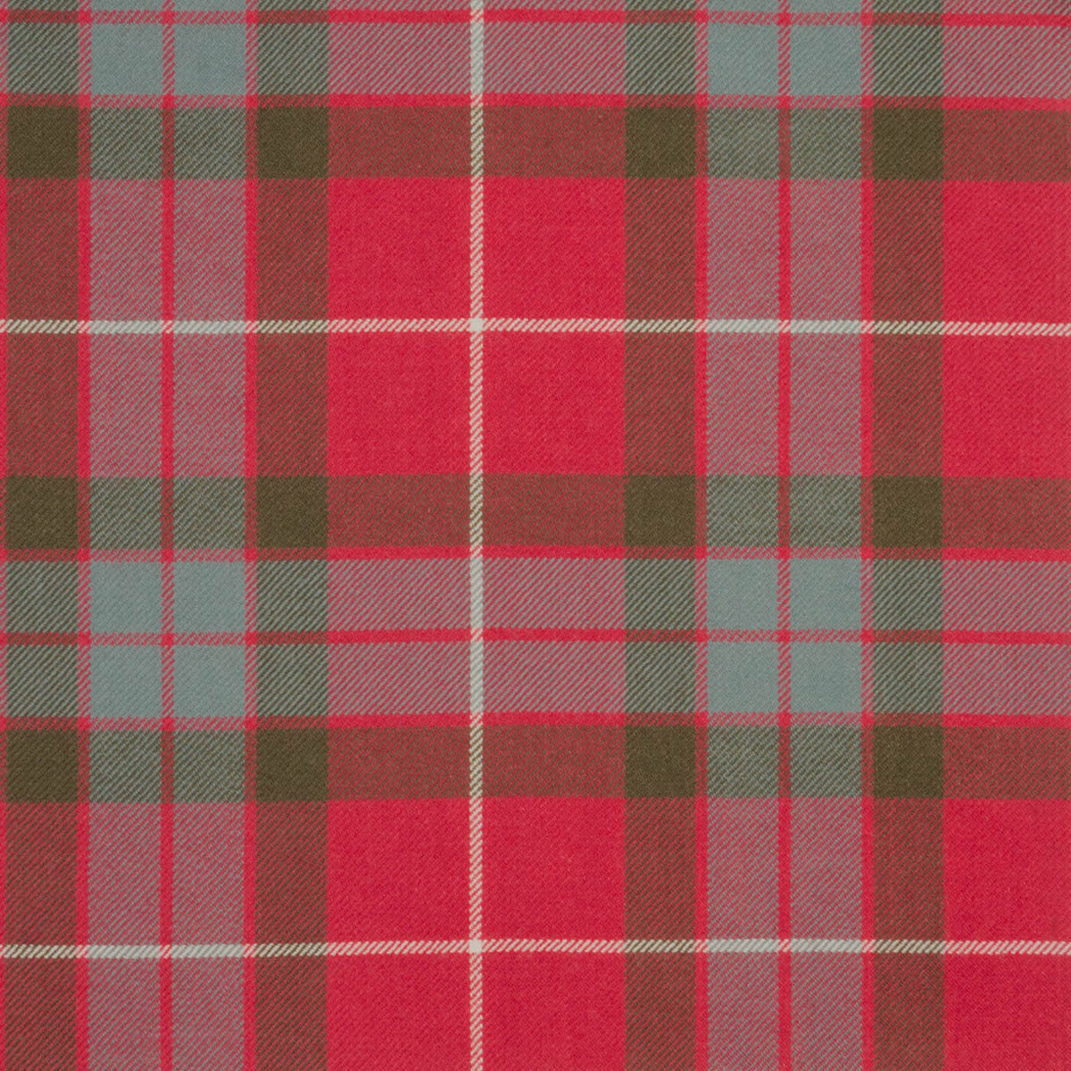 Fraser Red Weathered All Wool Light Weight Tartan