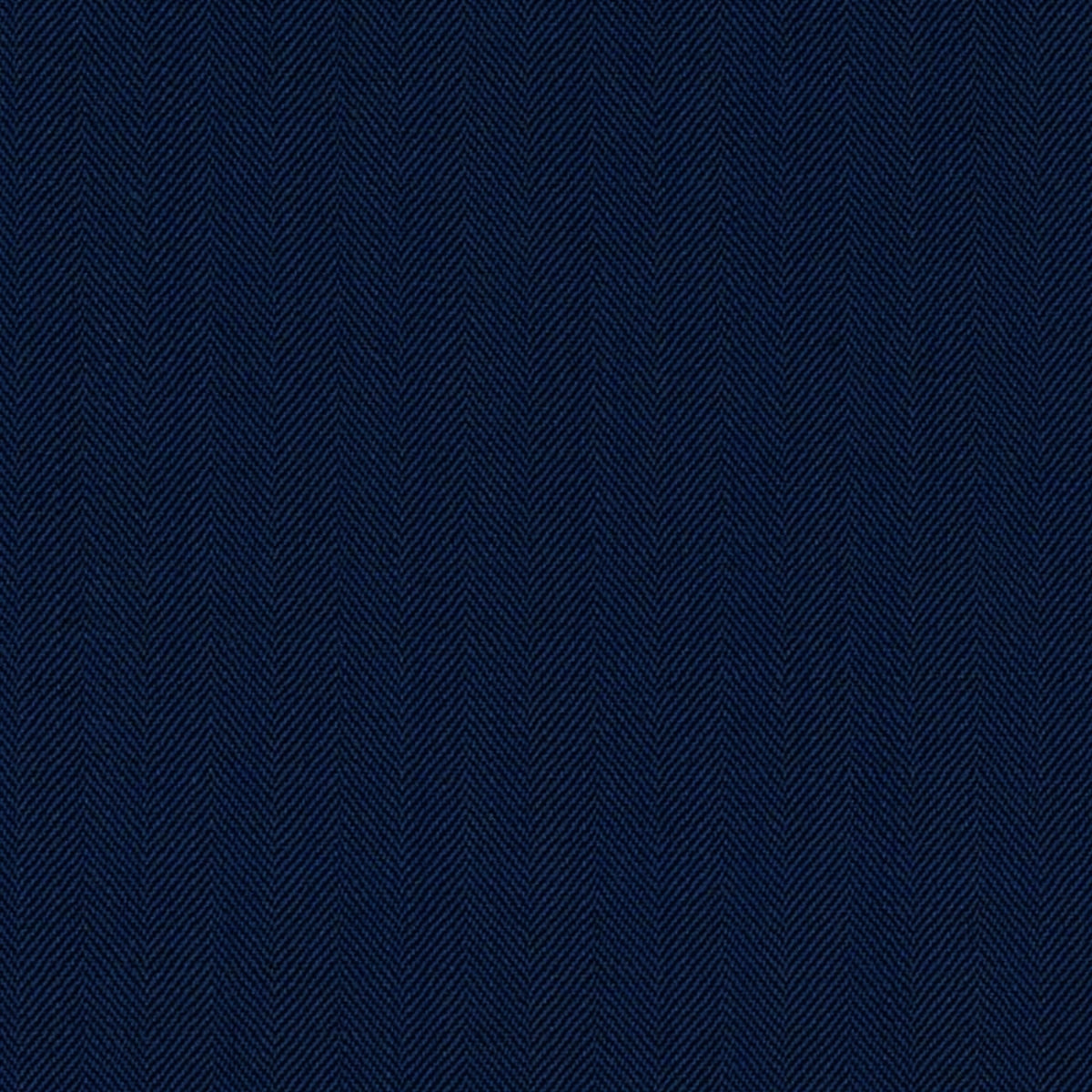 French Blue Narrow Herringbone Super 100's Wool & Silk Solana Suiting By Holland & Sherry
