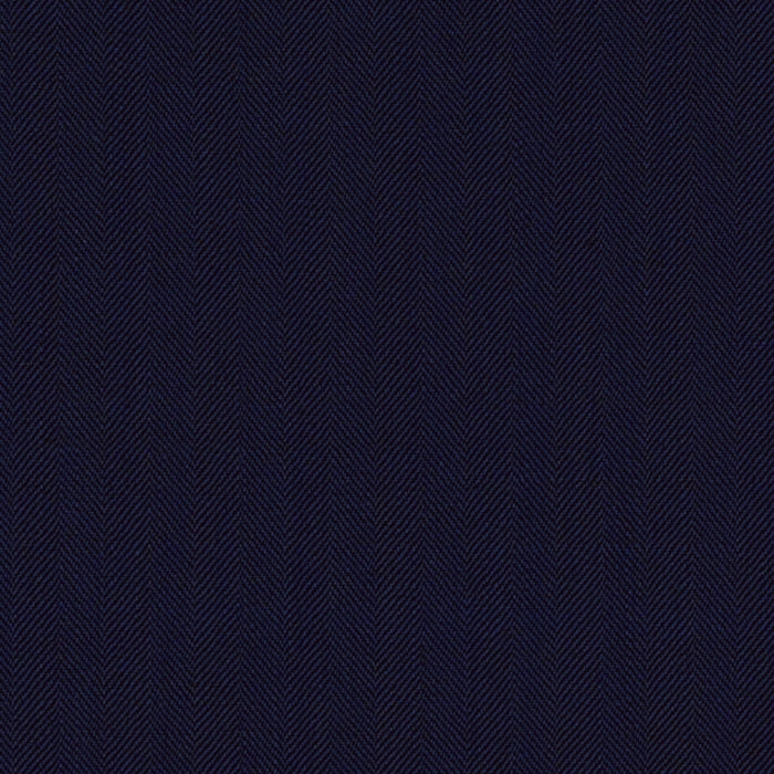 French Blue/Plum Contrast Narrow Herringbone Super 100's Wool & Silk Solana Suiting By Holland & Sherry
