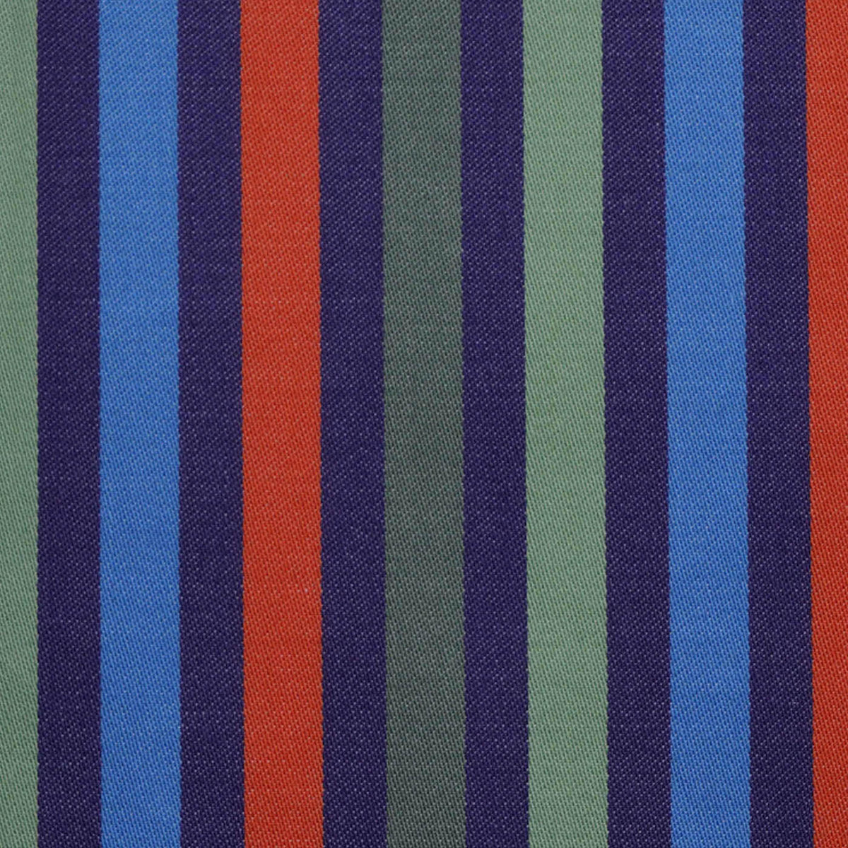 Green, Navy, Blue and Red Multi Stripe Cotton Shirting