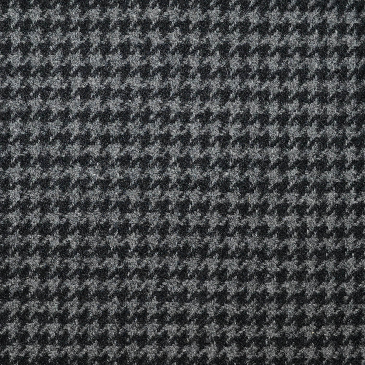 Grey and Dark Grey Dogtooth Check All Wool Tweed - 2.00 Metres