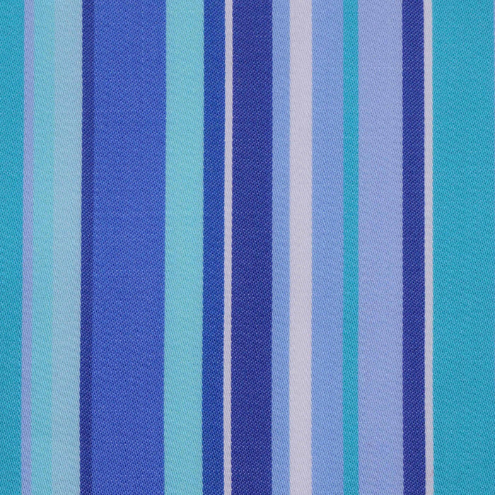 Light Blue, Royal and Turquoise Multi Stripe Cotton Shirting
